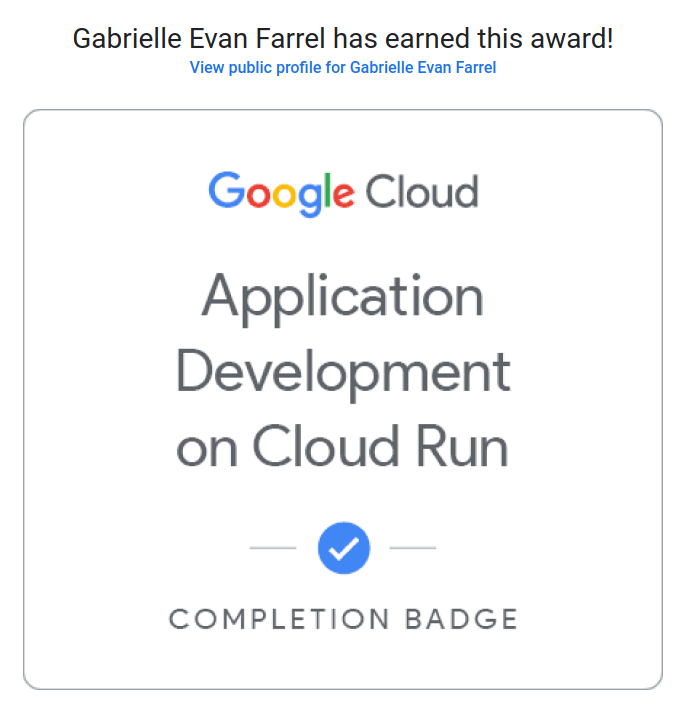 Cloud Run badge