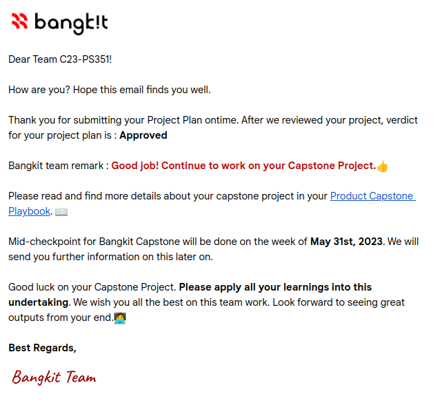 Bangkit capstone proposal approval