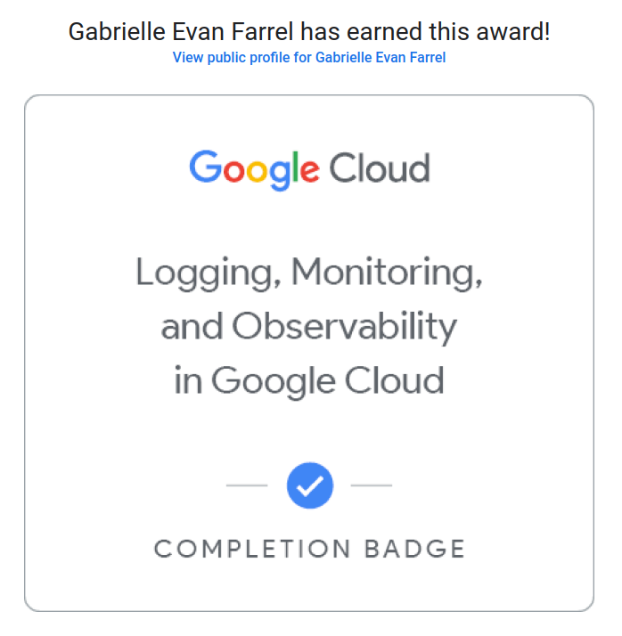 Logging, Monitoring and Observability in Google Cloud