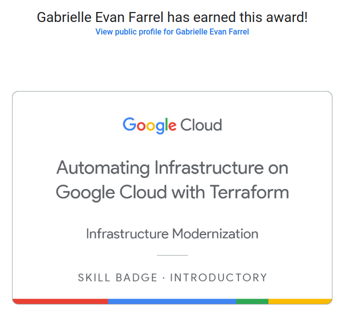 Automating Infrastructure on Google Cloud with Terraform